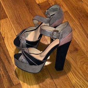 LC Lauren Conrad chunky heels